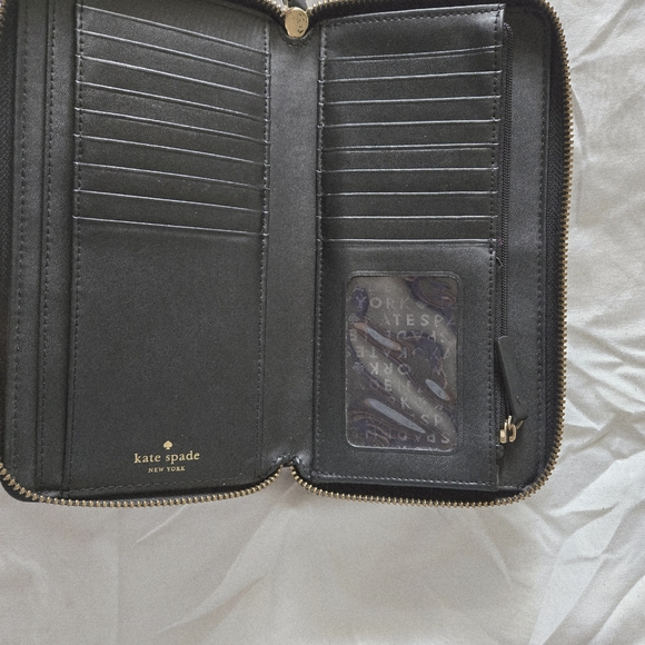 Kate Spade Black Leather Wallet - Picture 2 of 4